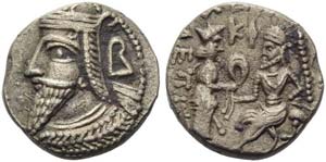 Vologases VI (208-228), Tetradrachm, ... 