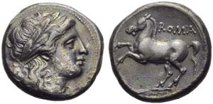 Anonymous, Didrachm, Rome, before 269 BC; AR ... 