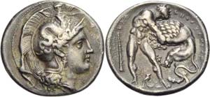 Lucania, Heraclea, Stater, c. 390-340 BC; AR ... 