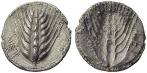 Lucania, Metapontion, Drachm, c. 540-510 BC; ... 