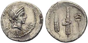 C. Norbanus, Denarius, Rome, 83 BC; AR (g ... 
