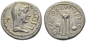 Q. Junius Brutus Caepius with L. Sestius, ... 