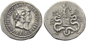 M. Antonius and Octavia Minor, Cistophorus, ... 