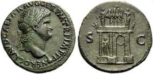 Nero (54-68), Sestertius, Lugdunum, c. AD ... 