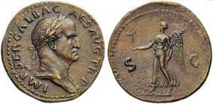 Galba (68-69), Sestertius, Rome, end of ... 