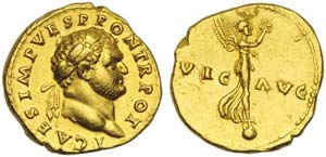 Titus, as Caesar, Aureus, Rome, AD 72-73; AV ... 