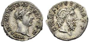 Trajan (98-117), Hemidrachm, Cyrenaica: ... 