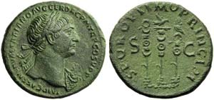 Trajan (98-117), As, Rome, AD 103-111; AE (g ... 