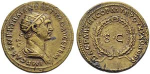 Trajan (98-117), As, struck in Rome for ... 