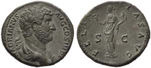 Hadrian (117-138), As, Rome, AD 134-138; AE ... 