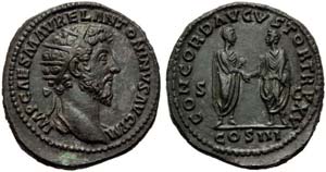 Marcus Aurelius (161-180), Dupondius, Rome, ... 