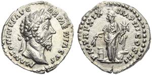 Marcus Aurelius (161-180), Denarius, Rome, ... 