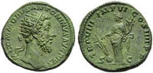 Commodus (177-192), Dupondius, Rome, AD 183; ... 