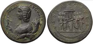Julia Domna, wife of Septimius Severus and ... 