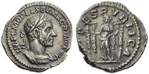 Macrinus (217-218), Denarius, Rome, AD 217; ... 