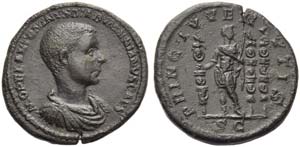 Diadumenian, as Caesar, As, Rome, AD 217; AE ... 