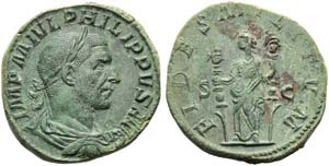 Philip I (244-249), Sestertius, Rome, AD ... 