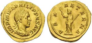 Philip II (247-249), Aureus, Rome, AD ... 