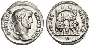 Diocletian (284-305), Argenteus, Rome, c. AD ... 