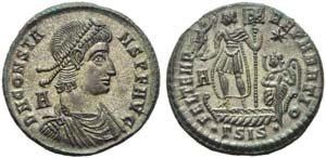 Constans (337-350), Nummus, Siscia, AD ... 