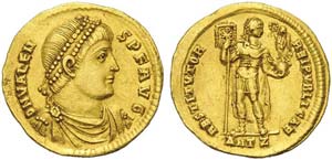 Valens (364-378), Solidus, Antioch, AD 365; ... 