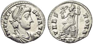 Valens (364-378), Siliqua, Treveri, AD ... 