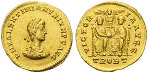 Valentinian II (375-392), Solidus, Treveri, ... 