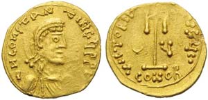 Constans II (641-668), Tremissis, Syracuse, ... 