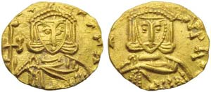 Constantine V with Leo III (741-775), ... 