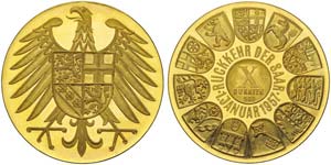 Germany, Federal Republic, 10 Dukaten Medal ... 