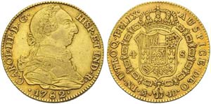 Spain, Carlos III (1759-1788), 4 Escudos, ... 
