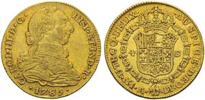Spain, Carlos III (1759-1788), 4 Escudos, ... 