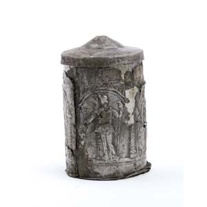 Roman silver pyxis with lid ca. ... 