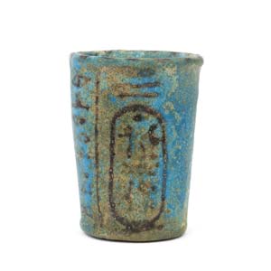 Egyptian faience small cup 20th Dynasty, ... 