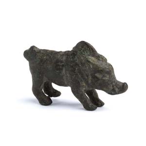 Roman bronze boar figurine 1st – ... 