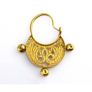 Byzantine gold earring  8th - 9th century AD ... 