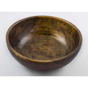 Indian wooden bowl with great smoothing, l. ... 