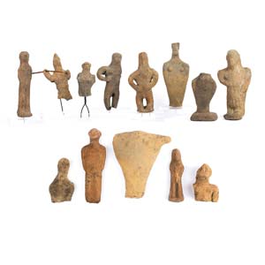 A collection of votive statuettes Magna ... 