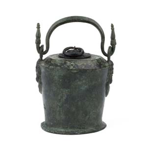 Roman bronze situla with lid 1st ... 