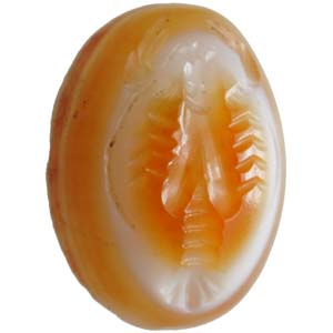 Intaglio on agate with lobster. 1st century ... 