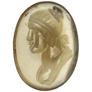 Agate with male portrait bust Intaglio19th ... 