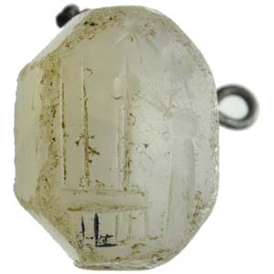 An achaemenid chalcedony stamp seal. 7th - ... 