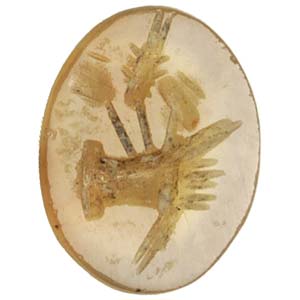Carnelian with hand and poppies Intaglio1st ... 