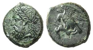 Sicily, Akragas, c. 338-317/287 BC. Æ ... 