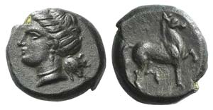 Sicily, Eryx, c. 330-260 BC. Æ Onkia(?) ... 