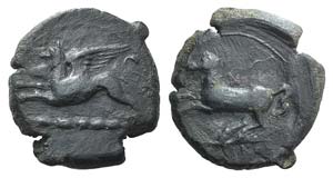 Sicily, Kainon, c. 365 BC. Æ (22mm, ... 