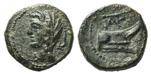 Sicily, Panormos, c. 208-180 BC. Æ (12mm, ... 