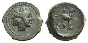 Sicily, Segesta, c. 420 BC. Æ Trias ... 