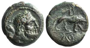 Kings of Galatia, Amyntas (36-25). Æ (22mm, ... 