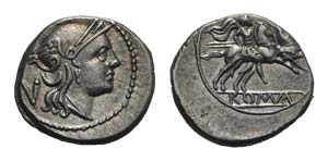 Anonymous, Rome, 214-213 BC. AR Quinarius ... 
